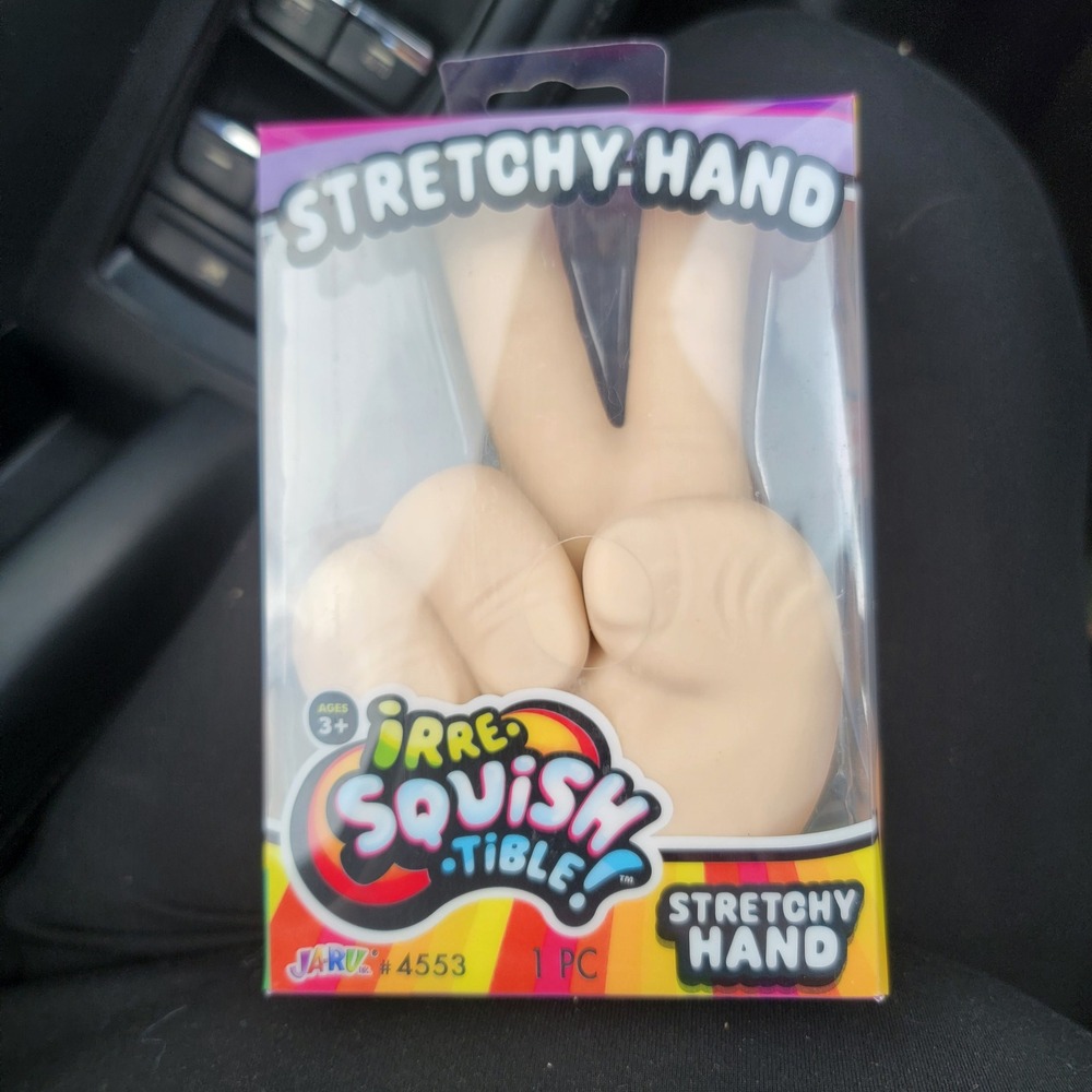 Ja-Ru Stretchy Hand Kids OS Tan New Irre-Squish-Tible Fidget Toy 4553